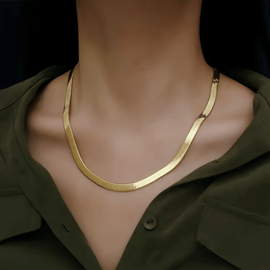 Titanium Steel Blade Chain Necklace