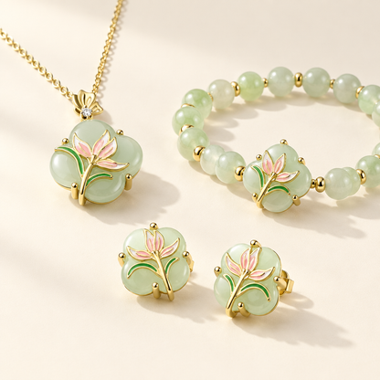 The three Magnolia pieces seen at an angle